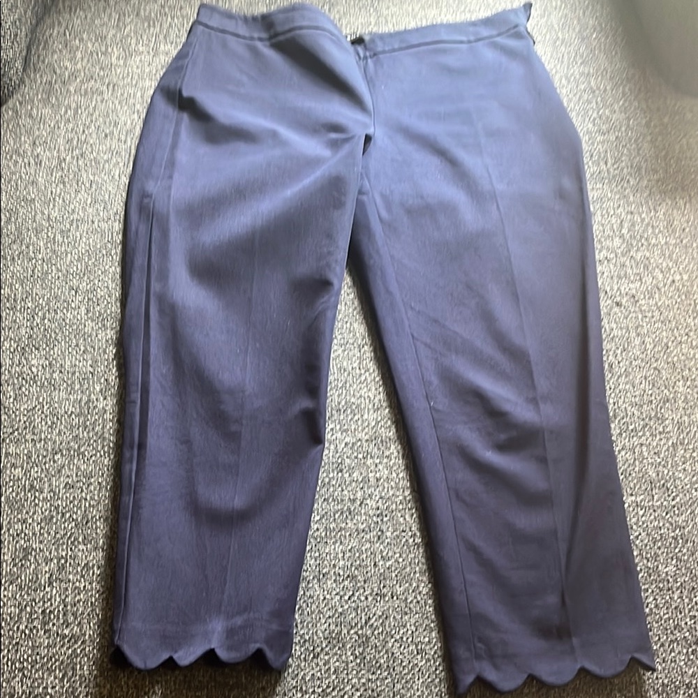 Talbots Dark Blue Chatham Crop Pants